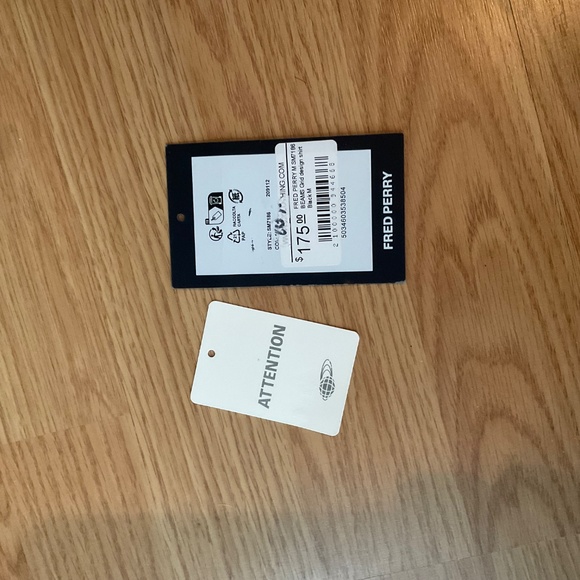 Men Fred Perry x BEAMS Grid Design Shirt Black - M - Picture 5 of 5